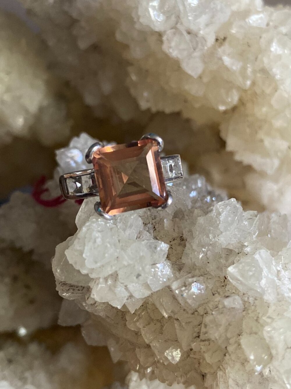 Alexite w/White Topaz Ring